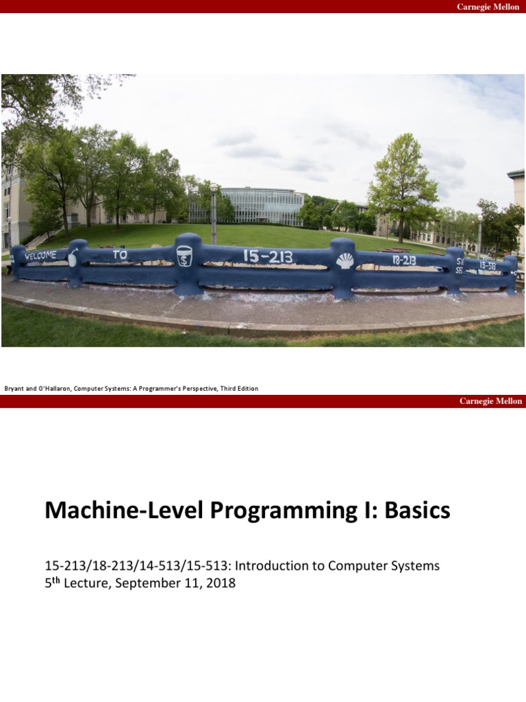 Bryant and O'Hallaron, Computer Systems A Programmer's Perspective