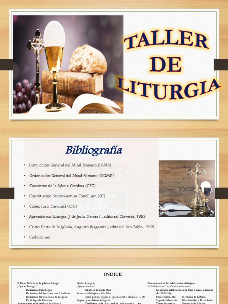 Taller de Liturgia Diapositivas Power Point | PDF | Adviento | Misa  (liturgia)