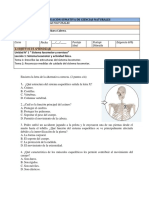 Evaluación Sumativa de Ciencias Naturales