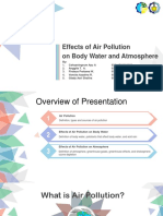 Effects of Air Pollution On Body Water and Atmosphere