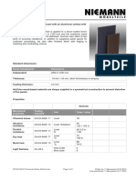 Technical Data Sheet Alucolor: Panel Manufacturer Dimensions