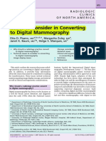 Digital Mammography Issues to Consider in Converting
