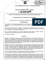 Decreto 989 Del 09 de Junio de 2017