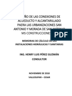 Diseño Acueduto y Alcantarillado San Antonio y Morada San Antonio PDF