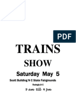 Train Show at NC State Fairgrounds May 5th