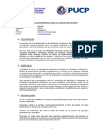 Silabo - Estadistica Experimental PDF
