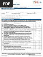 Declaration Good Health Form PDF