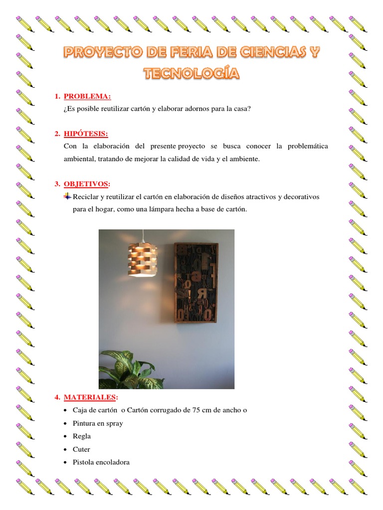 Proyecto de Feria de Ciencias y Tecnología2 | PDF | Cartón | Pinturas