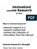 Contextualized Online Research