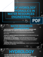 Role of Hydrology and Hydraulics in Wre PDF