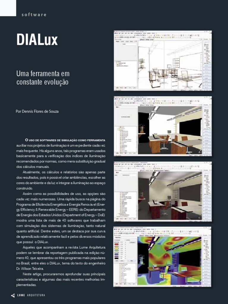 Software - DIALux PDF | PDF | Auto Cad | Diodo emissor de luz