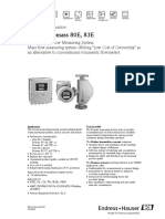 Proline Promass 80E, 83E: Technical Information