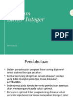 Program Linier Integer