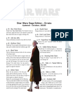 Star Wars Saga Edition - Errata: Force Lightning Force Power. If You Succeed On