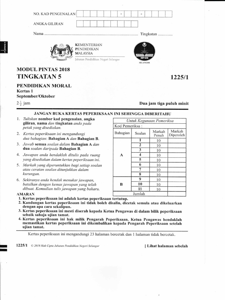 Skema Jawapan Modul Pintas Selangor 2018  legsploaty