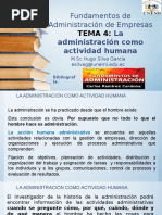 CLASE 4 La Administración Como Actividad Humana y Como Profesión