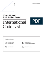 SAT International-Code-List PDF