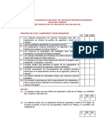 Diagnóstico SST sistema gestión