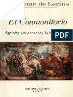 San Vicente de Lerins El Conmonitorio Apuntes para Conocer La Fe Verdadera PDF