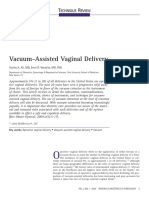 Vacuum-Assisted Vaginal Delivery: Echnique Eview