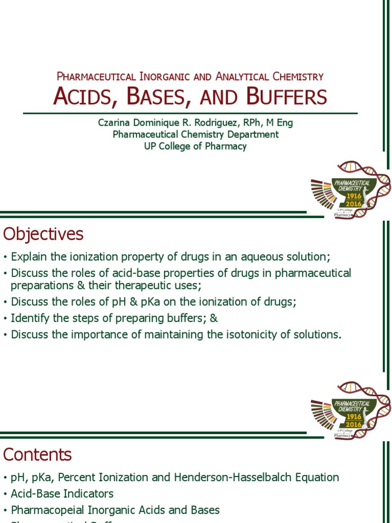 (Pharm107) 2Acids, Bases, and Buffers PDF PDF Sodium Hydroxide Acid