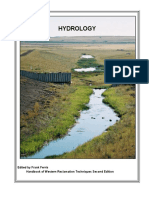 Hydrology: Edited by Frank Ferris Handbook of Western Reclamation Techniques Second Edition