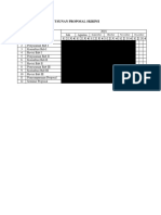 Time Schedule Penyusunan Proposal Skripsi