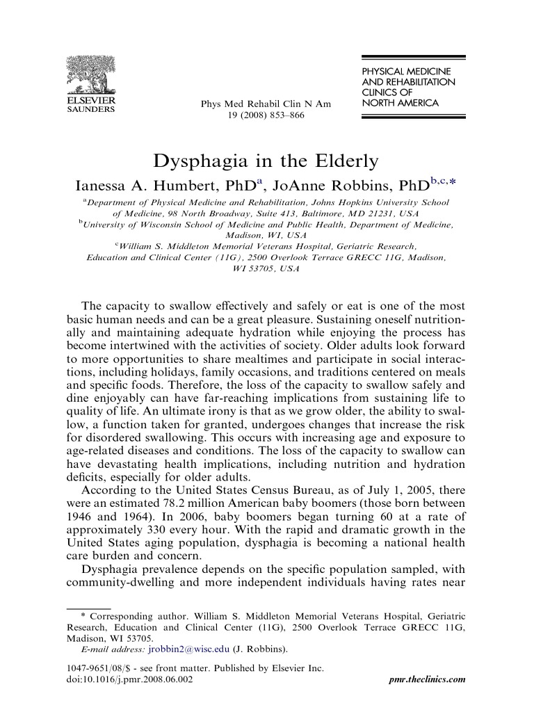 Understanding Dysphagia in Seniors | PDF | Neuroscience | Human Anatomy