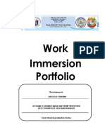 Work Immersion Portfolio: This Belongs To