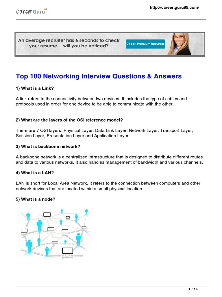 Top 50 Network Interview Questions And Answers – HTITLI