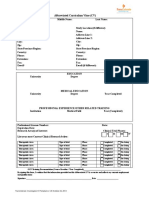 TransCelerate Curriculum Vitae Form PDF
