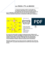 Conversor RS232 a TTL sin MAX232