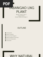 Tabangao LNG Plant: Bartolo, Jeremy Allan C. Layug, Nicole L. Memije, Raymund Angelo C