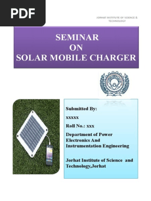 Solar Mobile Charger