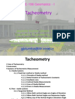 Lesson 16 CE-106 - Tacheometry & Trigonometric Lavelling PDF