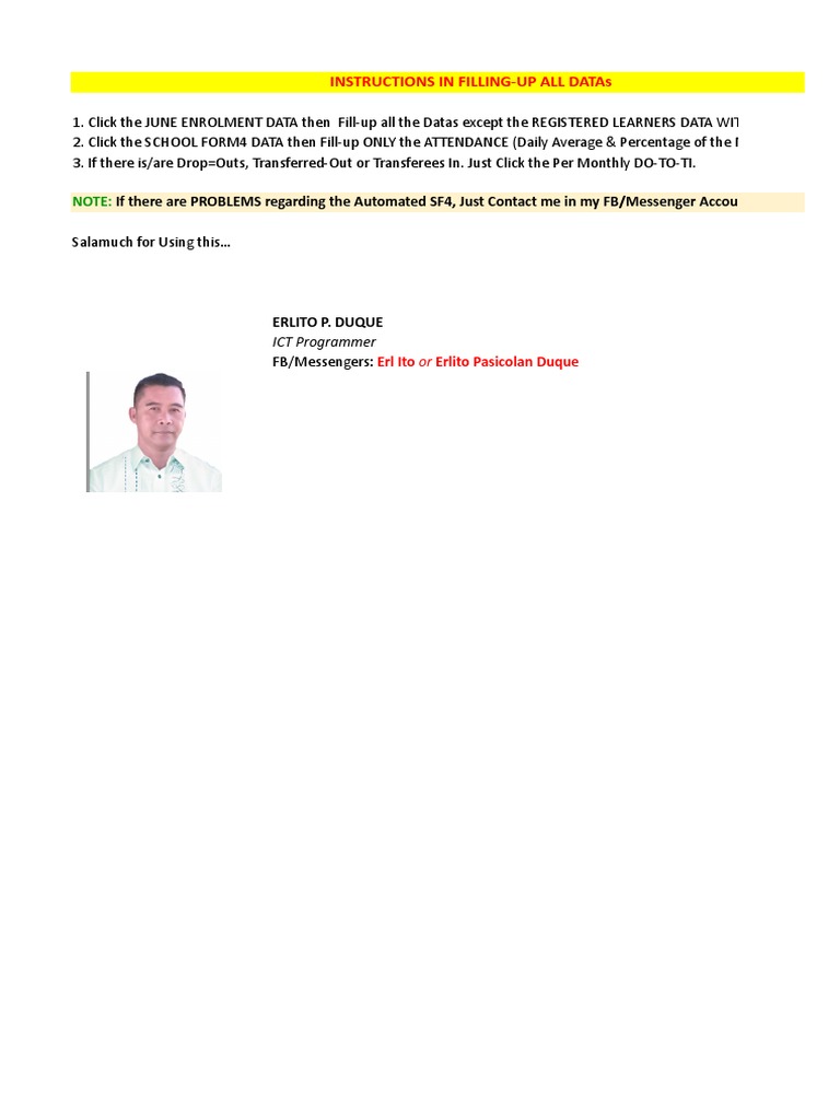 Automated SF4 Filling Instructions | PDF | Behavior Modification | Learning