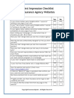 First Impression Checklist PDF