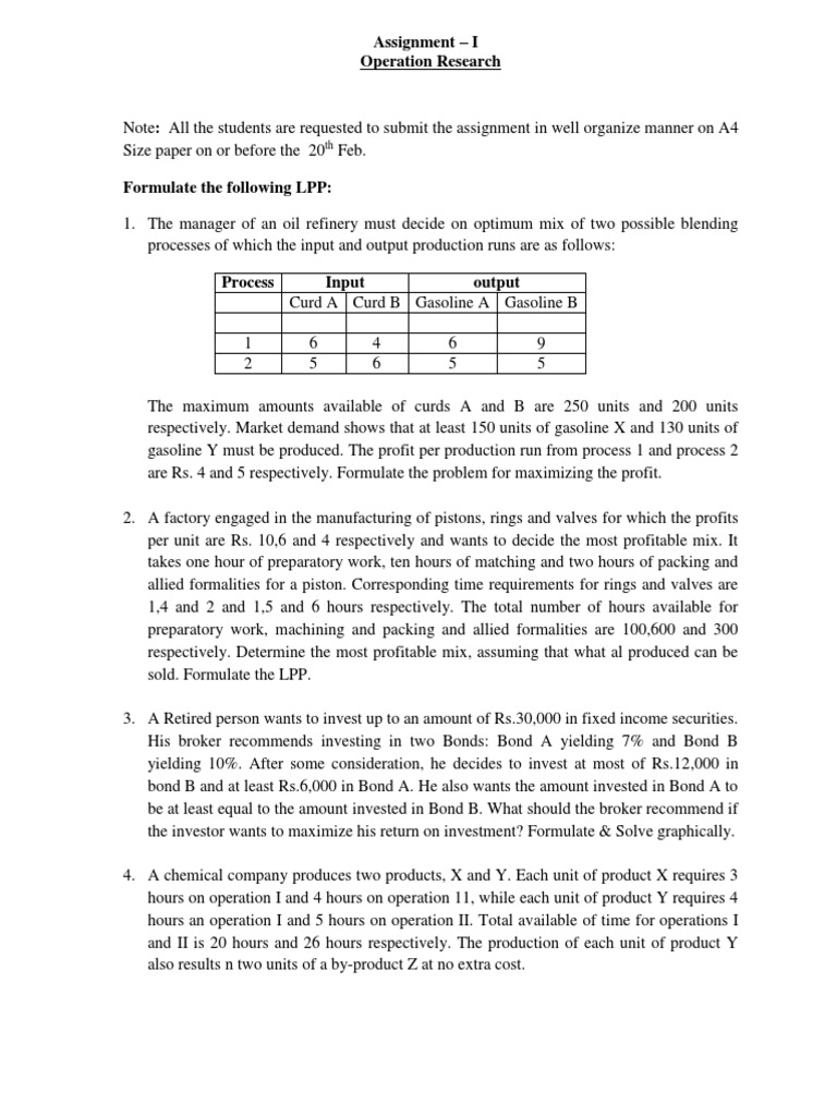LPP Assignment | PDF | Gasoline | Bonds (Finance)