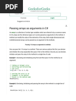 Passing Arrays As Arguments in C# PDF