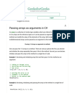 Passing Arrays As Arguments in C# PDF