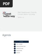Web Development Tutorials Domain Name: Godaddy: Tutorial 1-1A