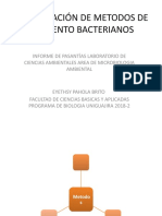 Comparación de Metodos de Recuento Bacterianos