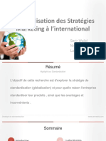 Stratégie de Standardisation