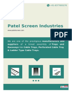 Patel Screen Industries: Cable Trays and Raceways Manufacturer