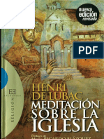 Meditación Sobre La Iglesia - Henri de Lubac PDF