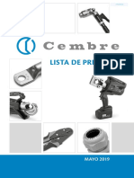 Cembre Lista de Precios General Mayo 2019 L 19v094s