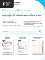 Instructions For Layout of Exam Papers | PDF | Writing