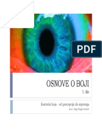 2. Predavanje - OSNOVE O BOJI 1.Dio