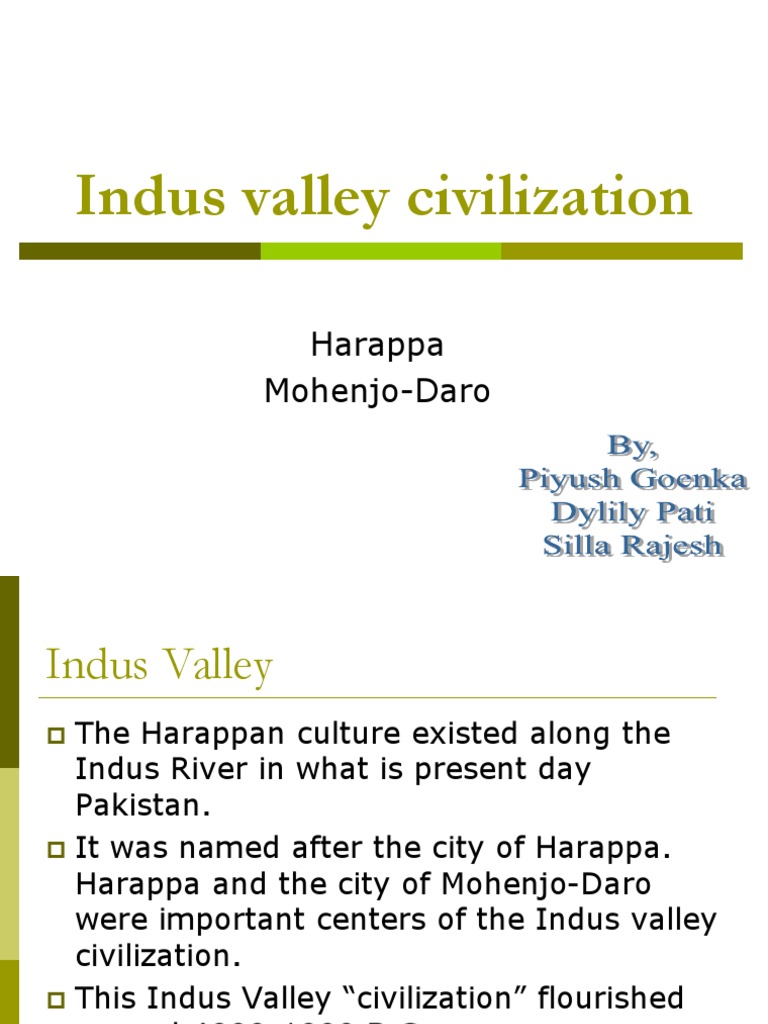 Indus Valley Civilization PDF Indus River Vedas