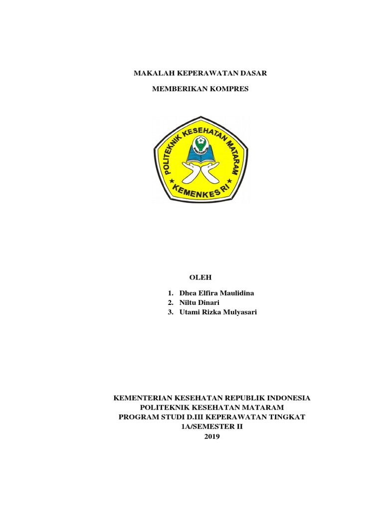Makalah kdm pemberian kompres pdf kajian bahasa asing sains